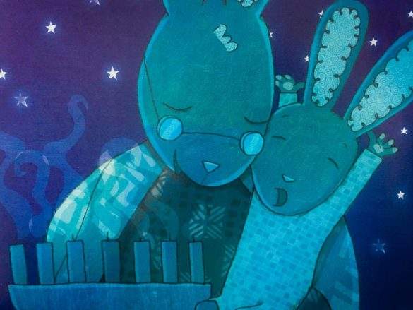 Grandma & baby bunny on Kwanzaa