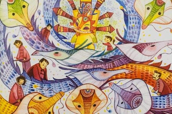 Illustration from The Nian Monster