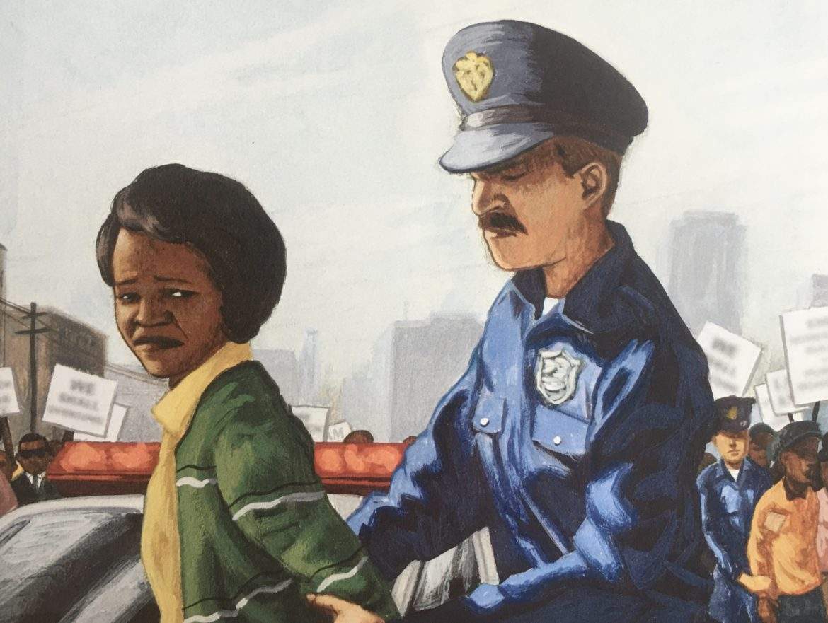 martin luther king day feature Police arresting a protestor