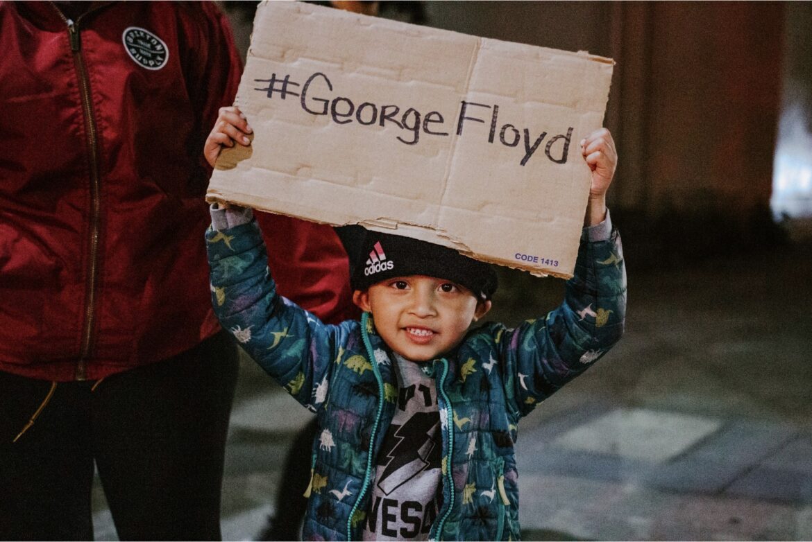 Child protest #GeorgeFloyd