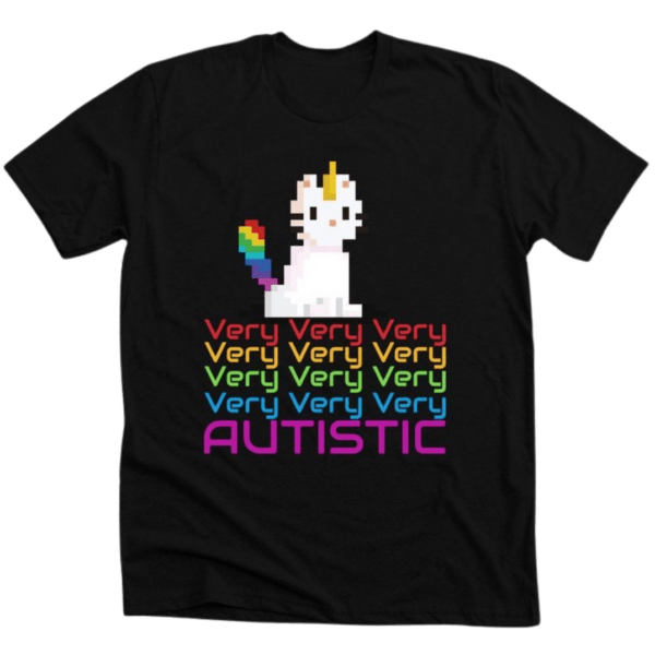 autistic digital rainbow unicorn cat. very very very autistic