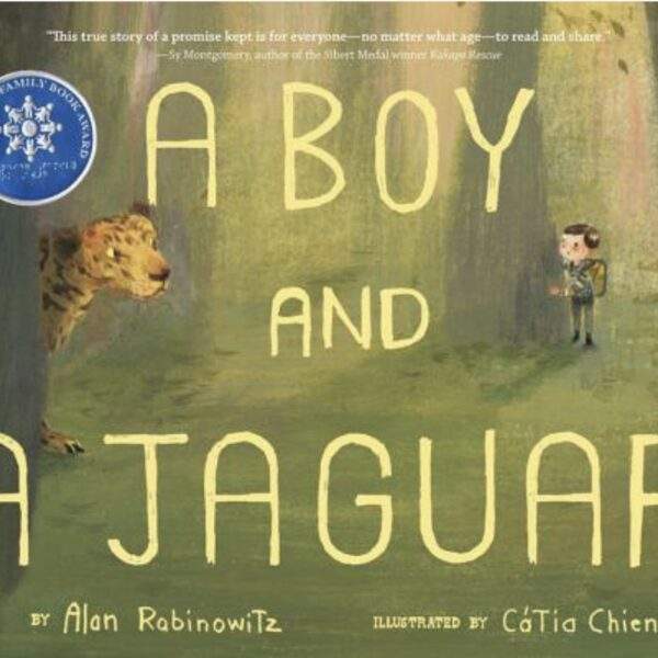 a boy and a jaguar