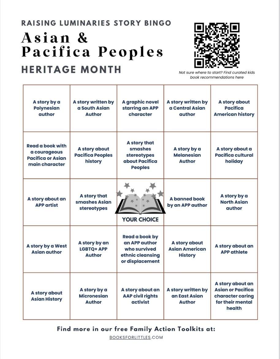 Story Bingo for Asian & Pacifica Peoples Heritage month