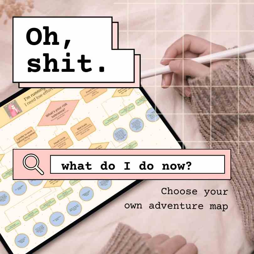 oh shit what do i do now choose your own adventure flowchart map